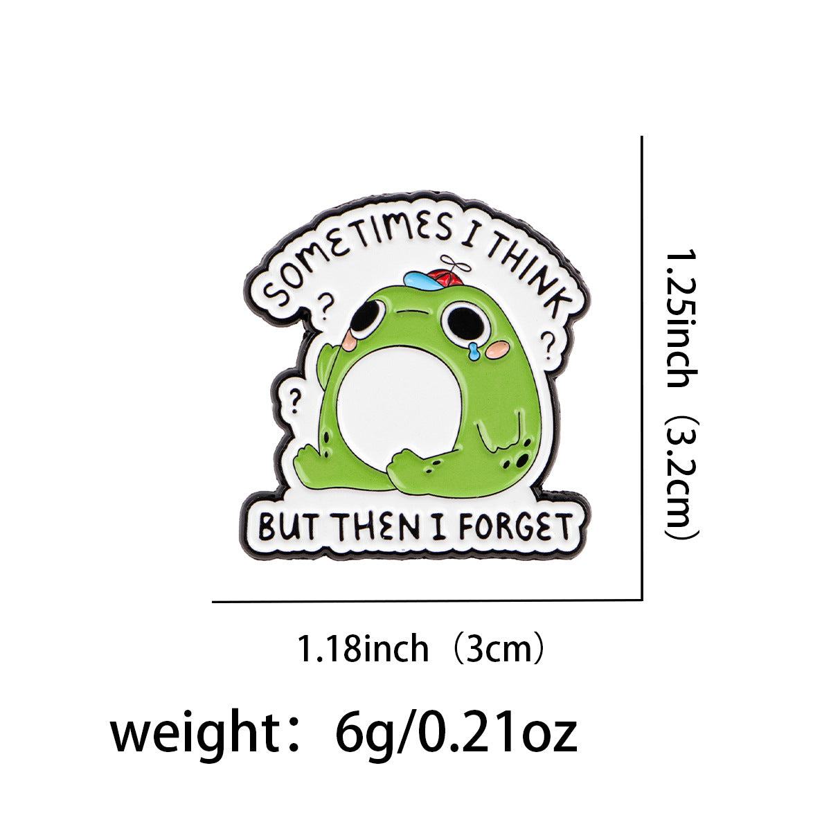 Cartoon Frog Brooch Badge Pin Drip Oil Alloy Badge