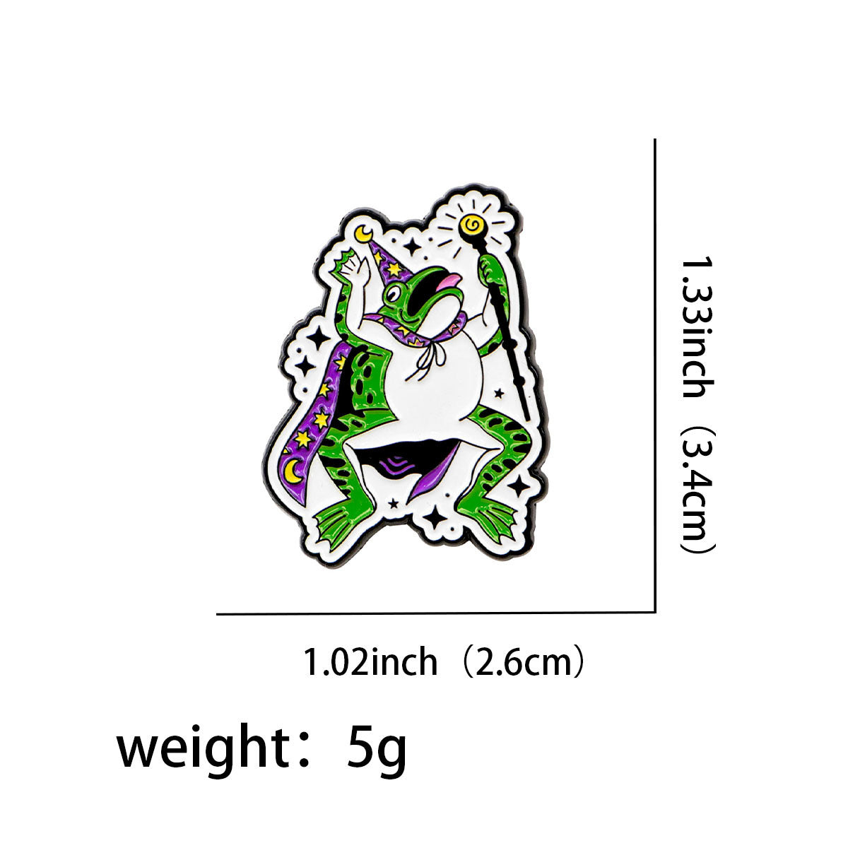 Cartoon Frog Brooch Badge Pin Drip Oil Alloy Badge