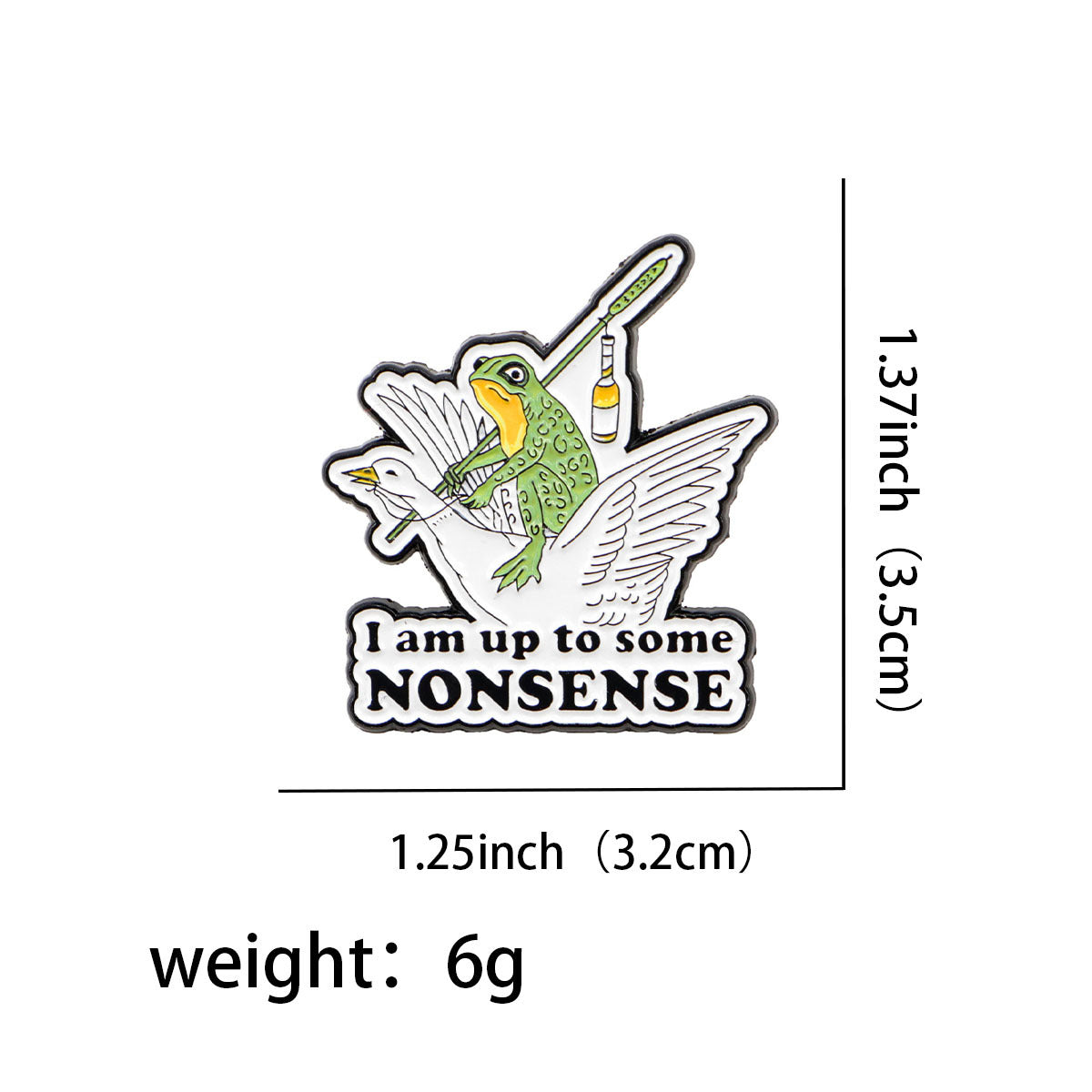 Cartoon Frog Brooch Badge Pin Drip Oil Alloy Badge