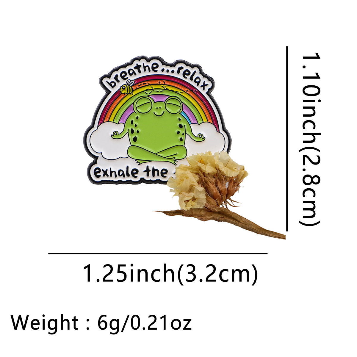 Cartoon Frog Brooch Badge Pin Drip Oil Alloy Badge