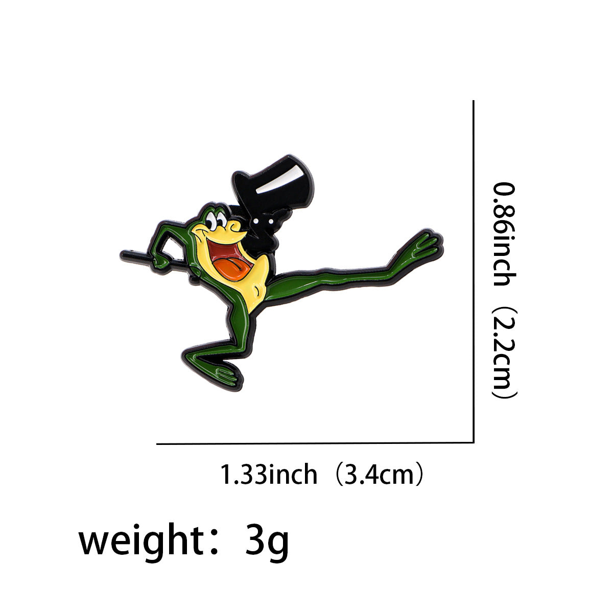 Cartoon Frog Brooch Badge Pin Drip Oil Alloy Badge