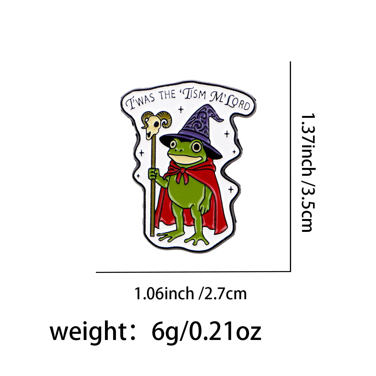 Cartoon Frog Brooch Badge Pin Drip Oil Alloy Badge
