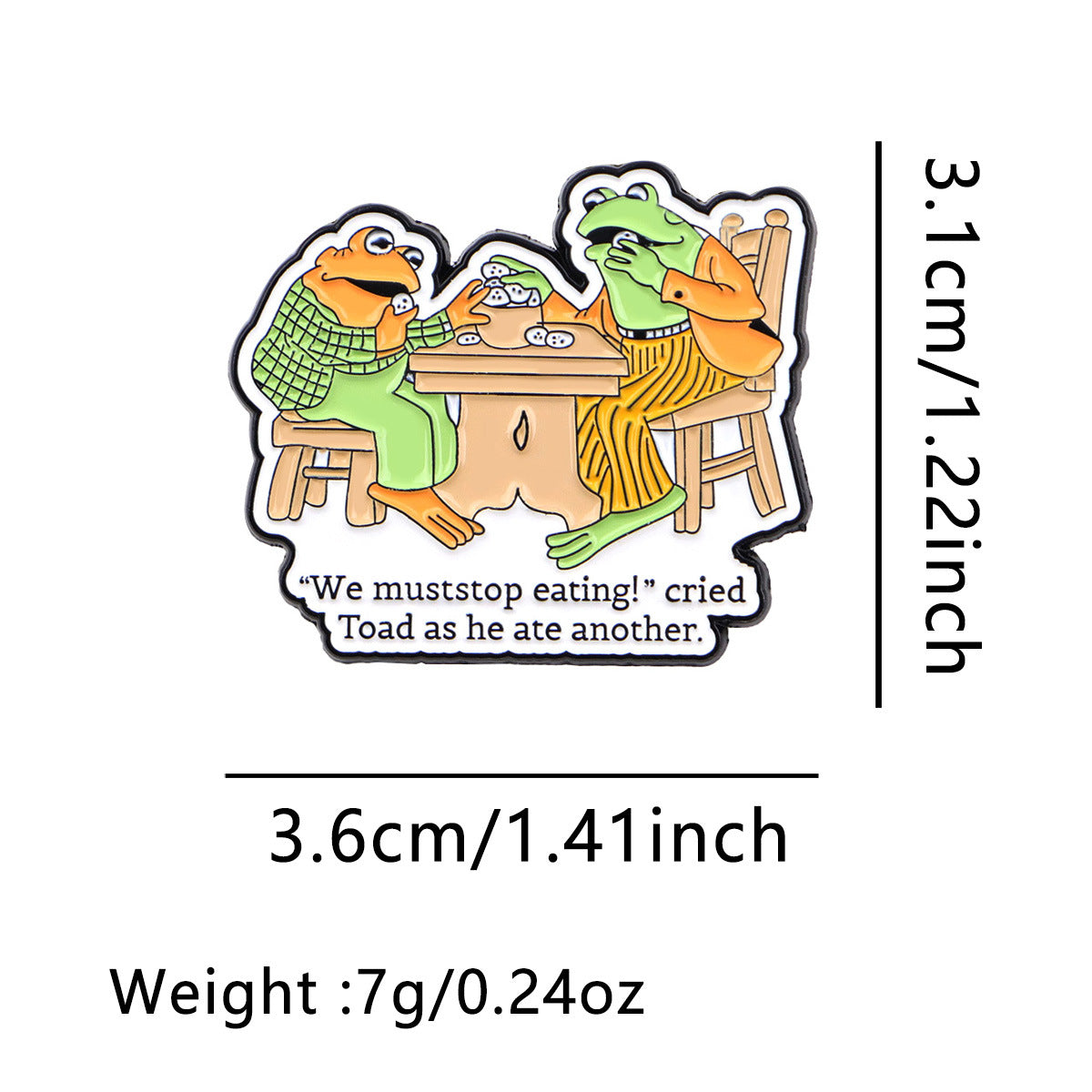 Cartoon Frog Brooch Badge Pin Drip Oil Alloy Badge