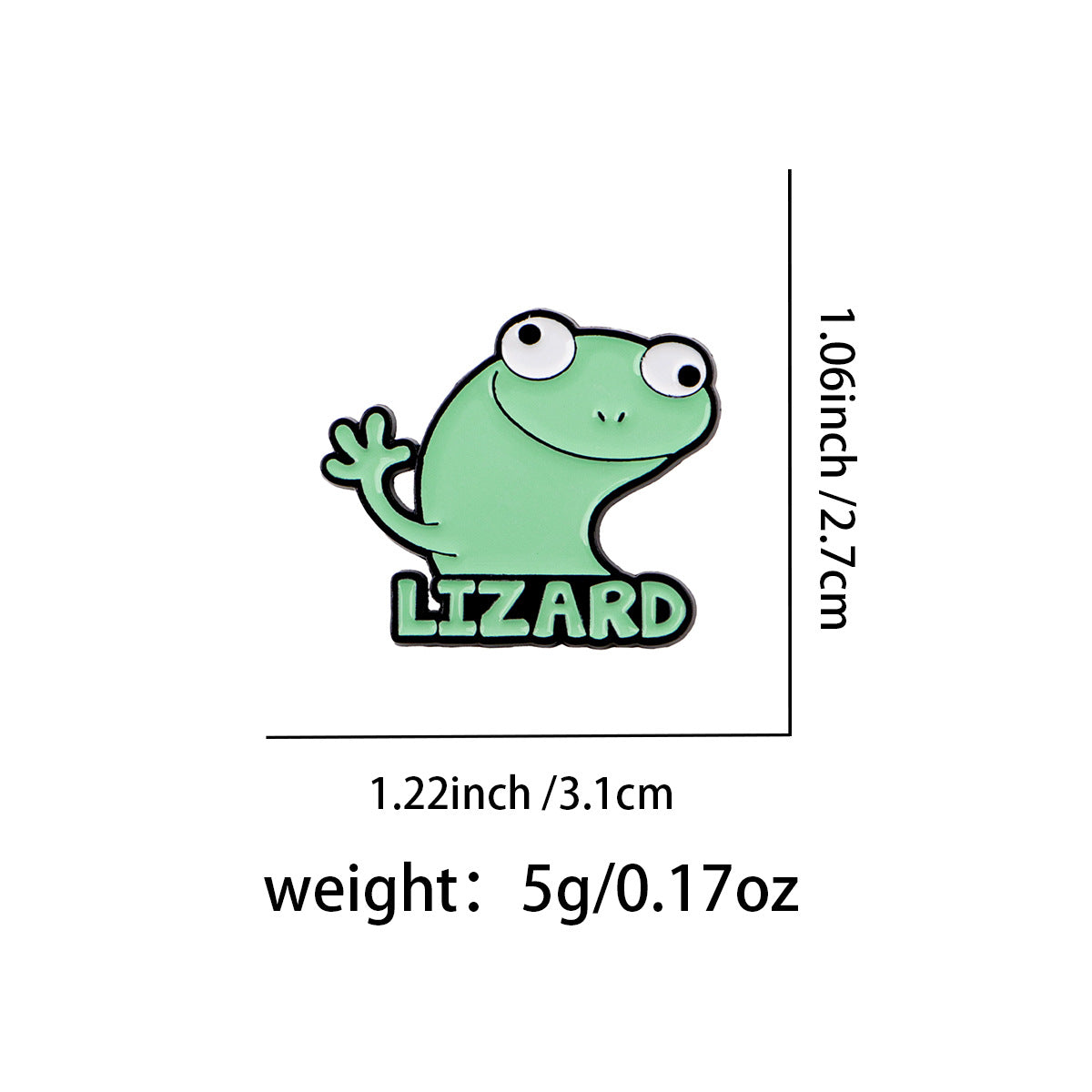 Cartoon Frog Brooch Badge Pin Drip Oil Alloy Badge