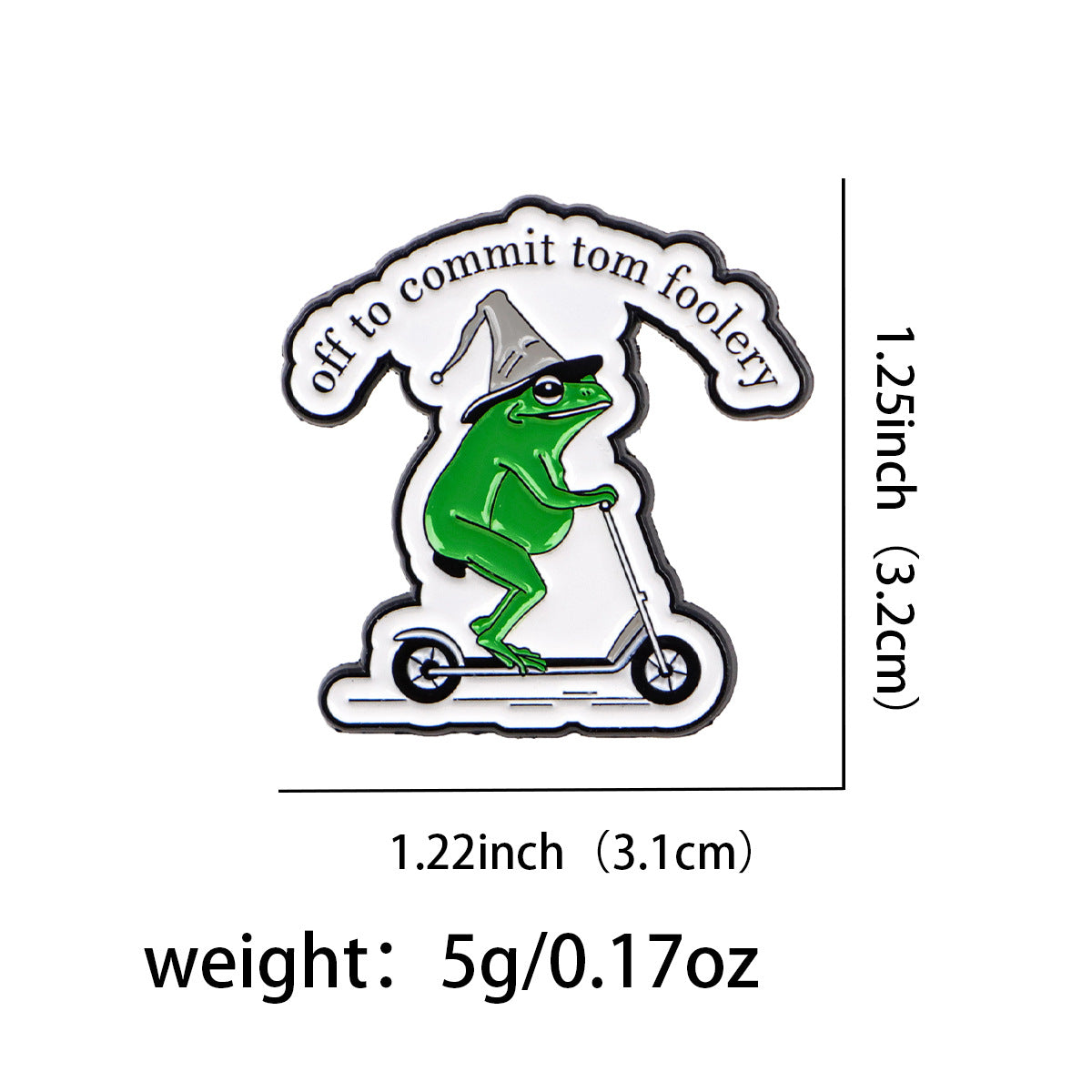 Cartoon Frog Brooch Badge Pin Drip Oil Alloy Badge