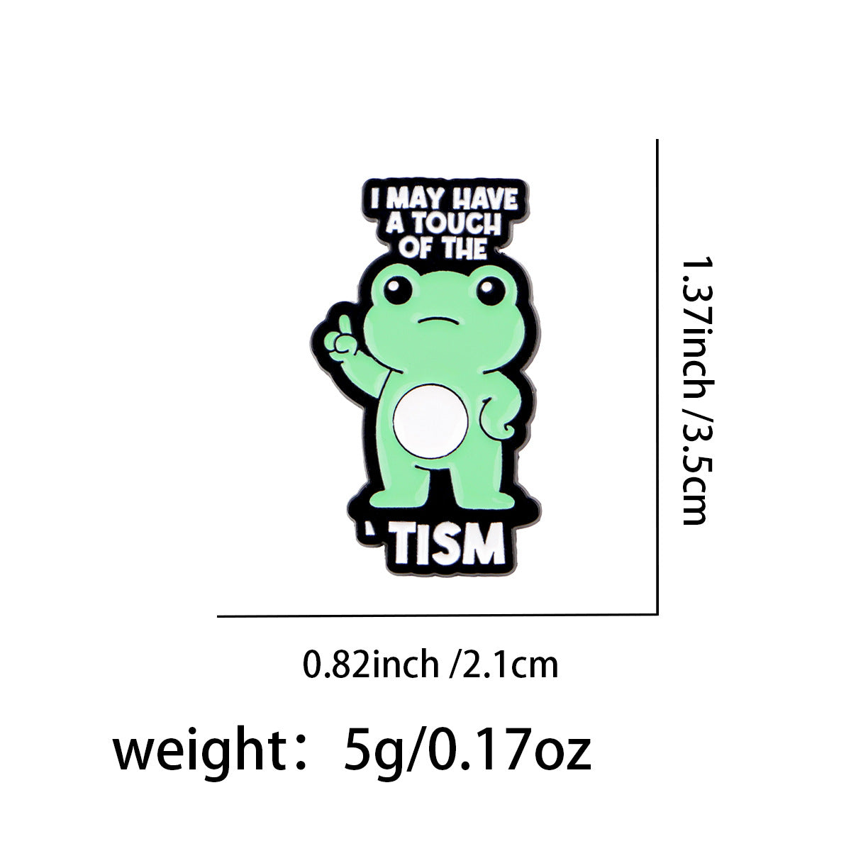 Cartoon Frog Brooch Badge Pin Drip Oil Alloy Badge